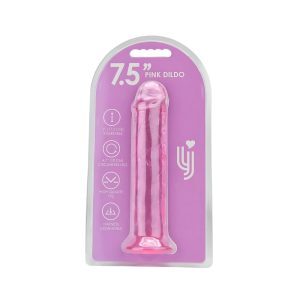 n12305 loving joy 7 5 inch suction cup dildo pink pkg