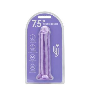 Loving Joy 7.5 Inch Suction Cup Dildo Purple 7 n12306 loving joy 7 5 inch suction cup dildo purple pkg