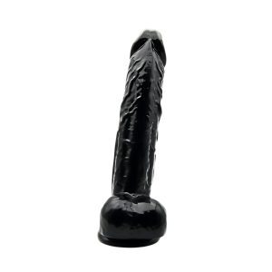 n12630 loving joy 9 inch dildo with balls black 3