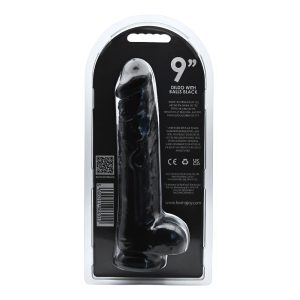 n12630 loving joy 9 inch dildo with balls black 5
