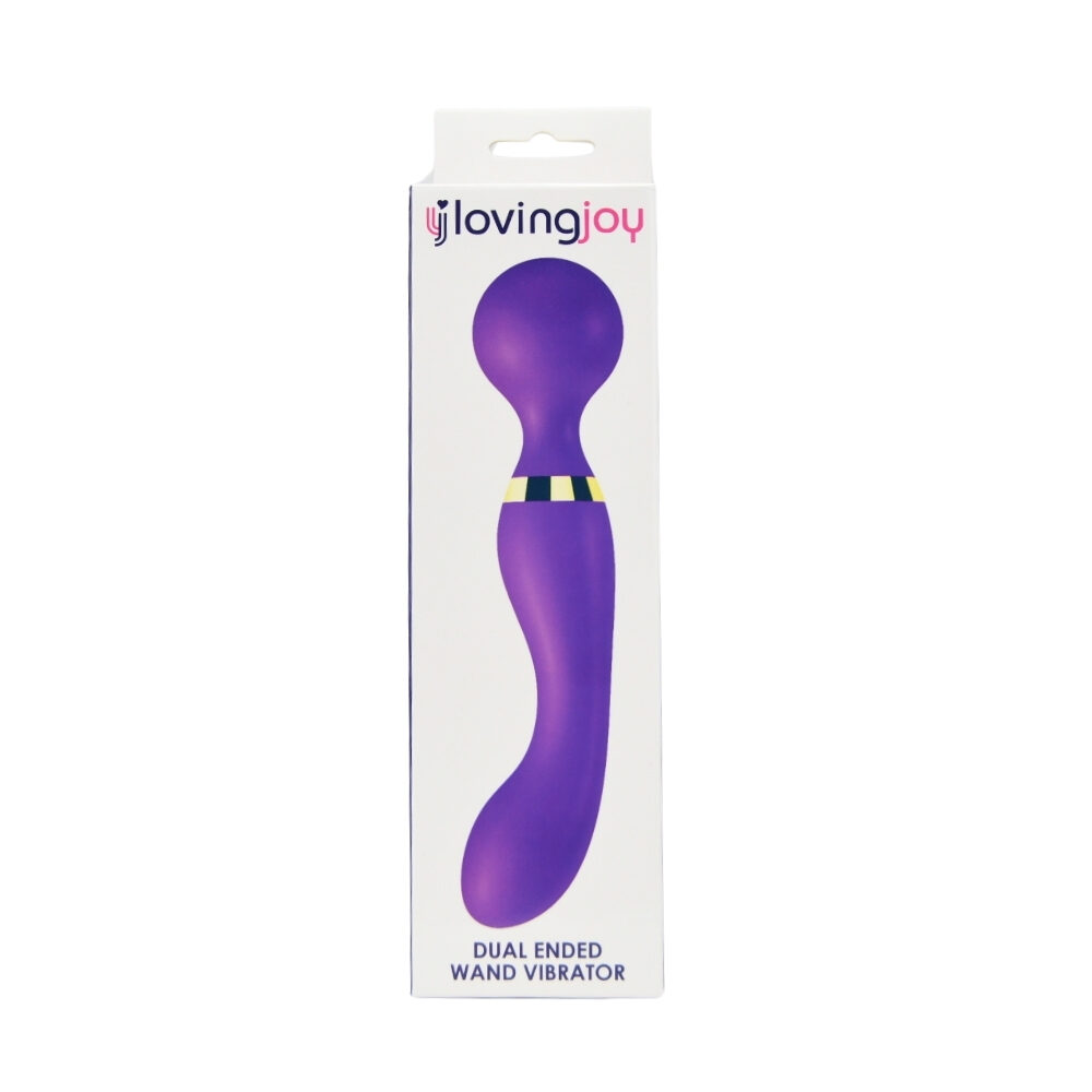 n12700-loving-joy-dual-ended-wand-vibrator-pkg n12700 loving joy dual ended wand vibrator pkg