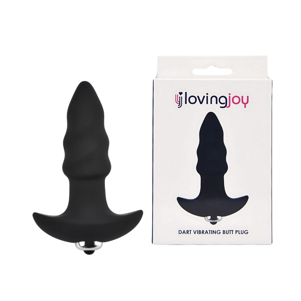 n12728-loving-joy-dart-7-function-vibrating-butt-plug-duo n12728 loving joy dart 7 function vibrating butt plug duo