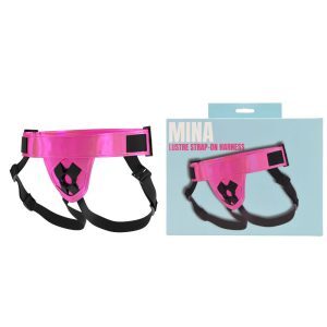 n12772 mina lustre strap on harness pkg duo