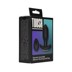 Toosh Remote Controlled Silicone Vibrating Butt Plug 11 n12803 toosh remote controlled silcione vibrating butt plug pkg 2