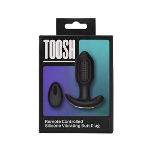 Toosh Remote Controlled Silicone Vibrating Butt Plug 9 n12803 toosh remote controlled silcione vibrating butt plug pkg