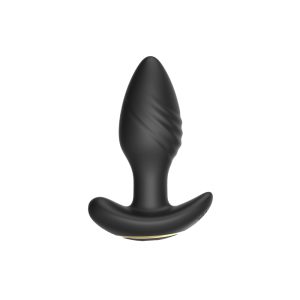 n12804 toosh remote controlled silicone rotating and vibrating butt plug 2