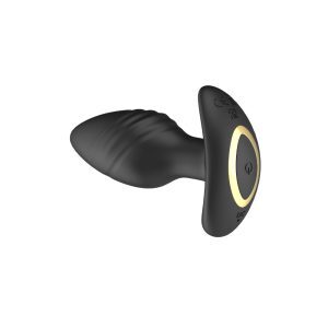n12804 toosh remote controlled silicone rotating and vibrating butt plug 6