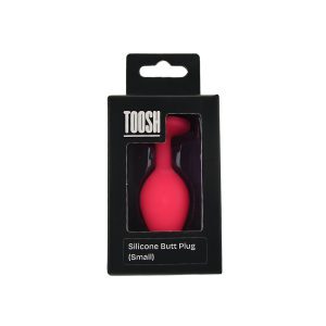 n12805 toosh pink silicone butt plug small pkg