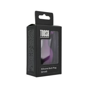 n12808 toosh purple silicone butt plug small pkg 1