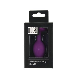 n12808 toosh purple silicone butt plug small pkg