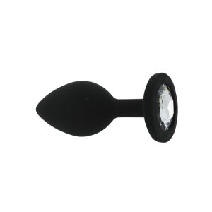 n12811 toosh black silicone butt plug small 2