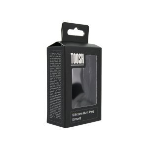 n12811 toosh black silicone butt plug small pkg 1