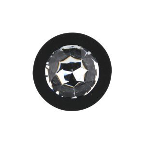 n12812 toosh black silicone butt plug medium jewel