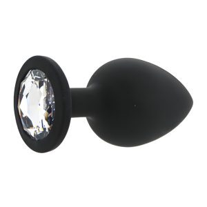 n12813 toosh black silicone butt plug large 2