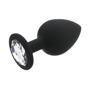 n12813 toosh black silicone butt plug large 3