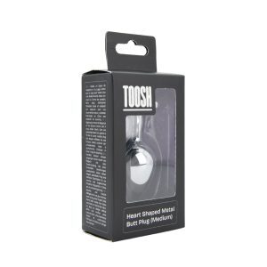 n12833 toosh heart shaped silver with red stone medium pkg 1