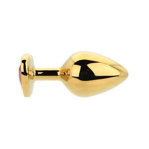 Toosh Heart Shaped Gold with Red Stone Medium 4 n12836 toosh heart shaped gold with red stone medium 1