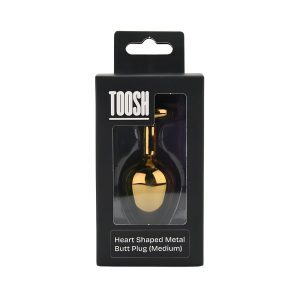 Toosh Heart Shaped Gold with Red Stone Medium 7 n12836 toosh heart shaped gold with red stone medium pkg