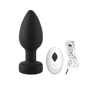 n12941 toosh remote controlled silicone vibrating butt plug 5