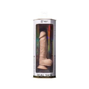 n13001 silexd real skin 8inch silicone dildo wballs 6