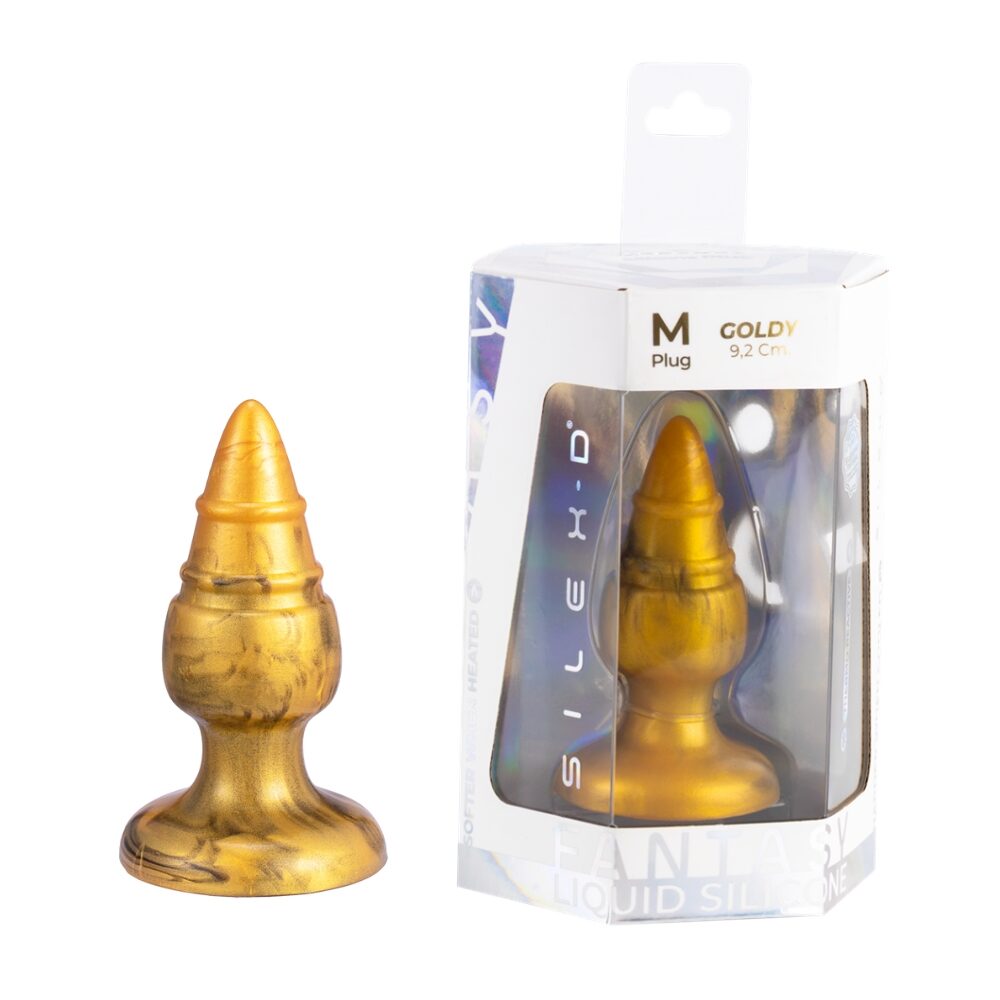n13014-silexd-fantasy-collection-goldy-butt-plug-med n13014 silexd fantasy collection goldy butt plug med