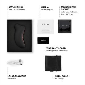 LELO Sona 3 Cruise Clitoral Massager Black 5 n13019 lelo sona3 cruise black 4