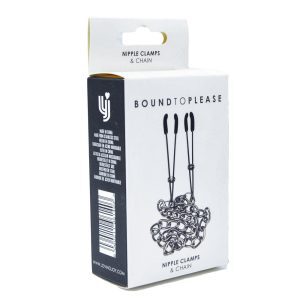 Bound to Please Nipple Clamps & Chain 7 n9381 bound to please nipple clamps and chain packaging 4