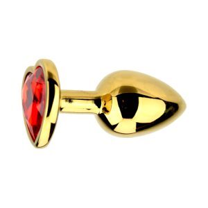 ns7167 precious metals limited edition heart shaped anal plugs gold shape 2