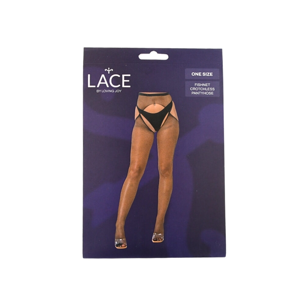 n12906-lace-by-lj-fishnet-crotchless-pantyhose-black-pkg n12906 lace by lj fishnet crotchless pantyhose black pkg