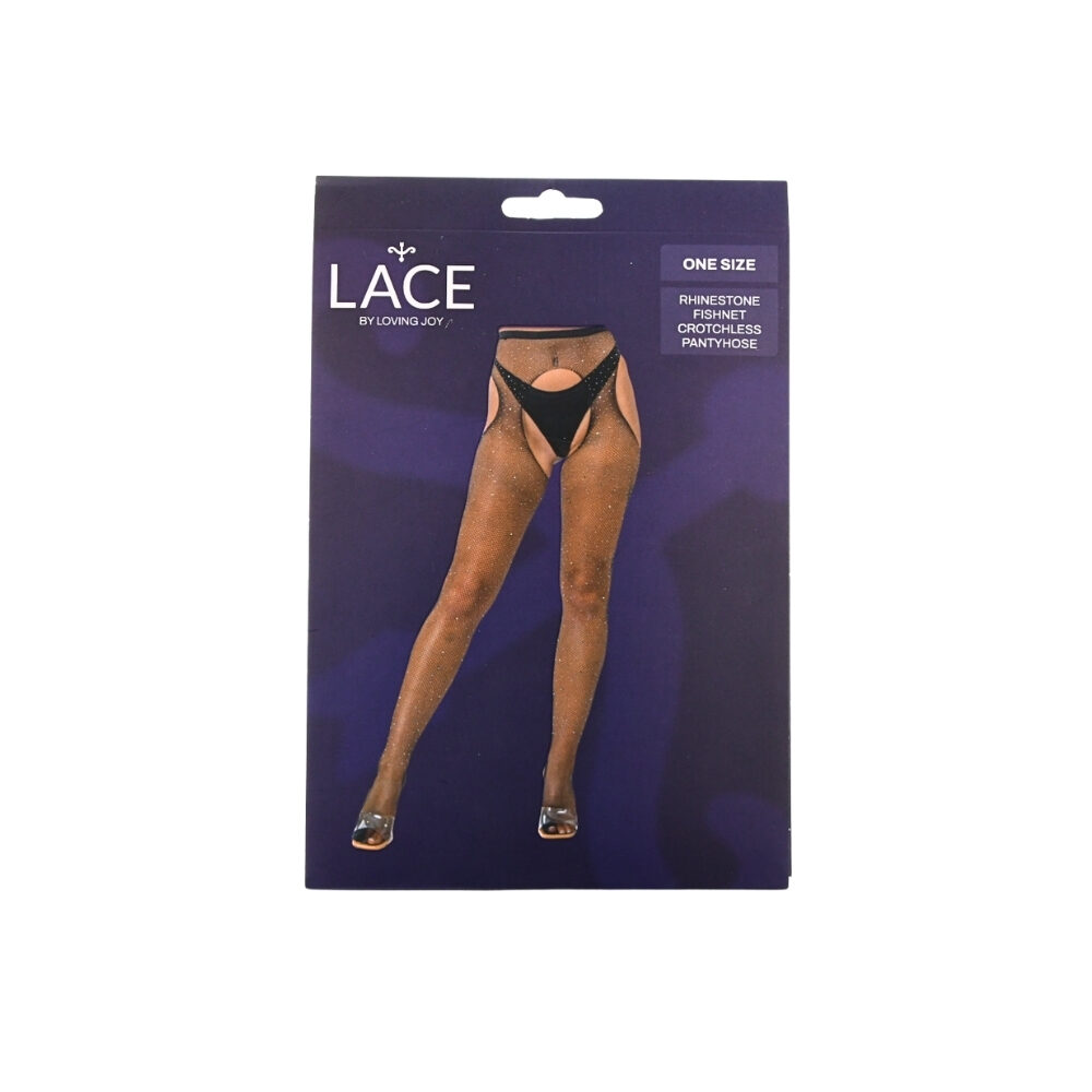 n12907-lace-bylj-rhine-stone-fishnet-crothless-pantyhose-black-pkg n12907 lace bylj rhine stone fishnet crothless pantyhose black pkg