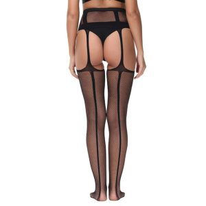Lace by LJ Lace Up Suspender Tights Black 6 n12910 lace by lj lace up suspender tights 5