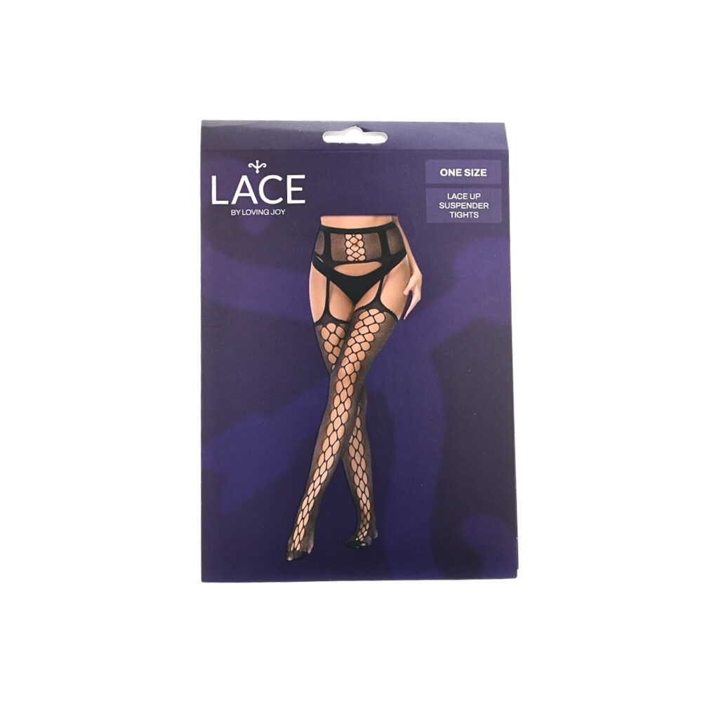 n12910-lace-by-lj-lace-up-suspender-tights-pkg n12910 lace by lj lace up suspender tights pkg