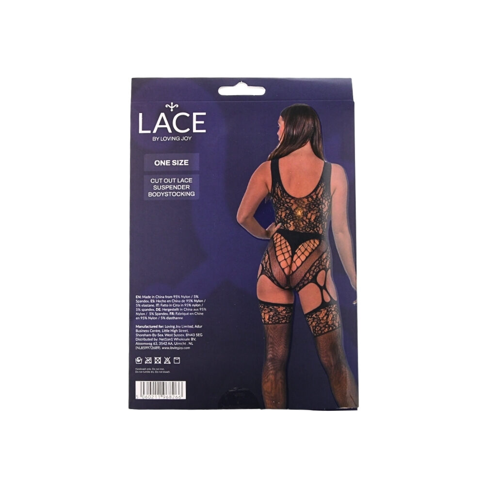 n12923-lace-by-lj-cut-out-lace-suspender-bodystocking-black-pkg-bk n12923 lace by lj cut out lace suspender bodystocking black pkg bk
