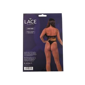 Lace by LJ Deep V Teddy with Bow Black 7 n12932 lace by lj on size deep v teddy with bow black pkg bk