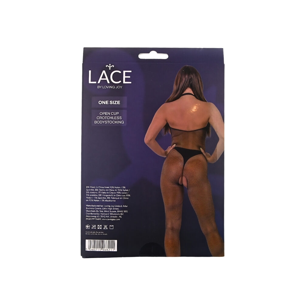 n12933-lace-by-lj-fishnet-open-cup-crotchless-bodystocking-pkg-bk n12933 lace by lj fishnet open cup crotchless bodystocking pkg bk