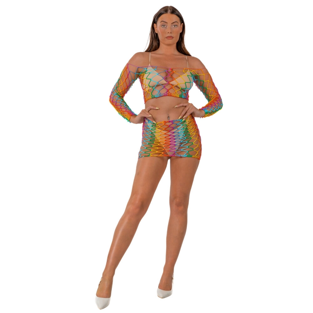 n12938-lace-by-lj-rainbow-crop-top-and-skirt-set-1 n12938 lace by lj rainbow crop top and skirt set 1