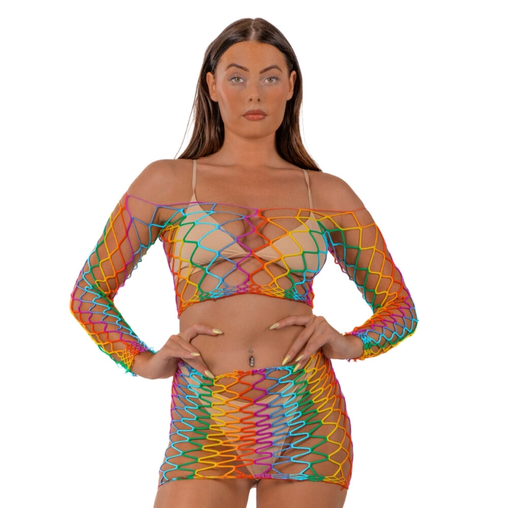 n12938-lace-by-lj-rainbow-crop-top-and-skirt-set n12938 lace by lj rainbow crop top and skirt set