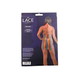 Lace by LJ Rainbow Halter Neck Dress 7 n12939 lace by lj rainbow halter neck dress pkg bk