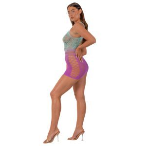 Lace by LJ Ombre Faux Lace Up Mini Dress 5 n12983 lace by lj obre fuax lace up mini dress 3