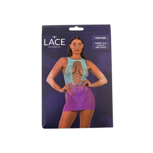 Lace by LJ Ombre Faux Lace Up Mini Dress 7 n12983 lace by lj obre fuax lace up mini dress pkg