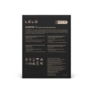n13045 lelo surfer2 unisex anal vibrating plug black 5 5 1