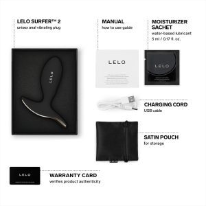 n13045 lelo surfer2 unisex anal vibrating plug black 6 1