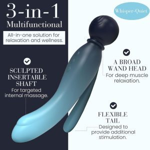 MYLO 3-in-1 Body Wand Massager Water 3 n13052 mylo 3 in 1 body wand massager water 3