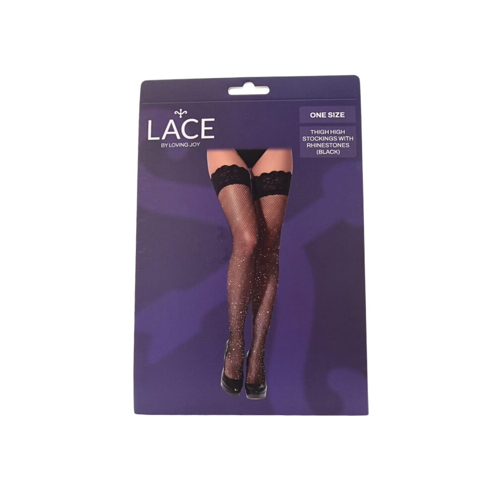 ns8119-lace-by-lj-fishnet-thigh-high-stockings-with-rhinestones-black-pkg ns8119 lace by lj fishnet thigh high stockings with rhinestones black pkg