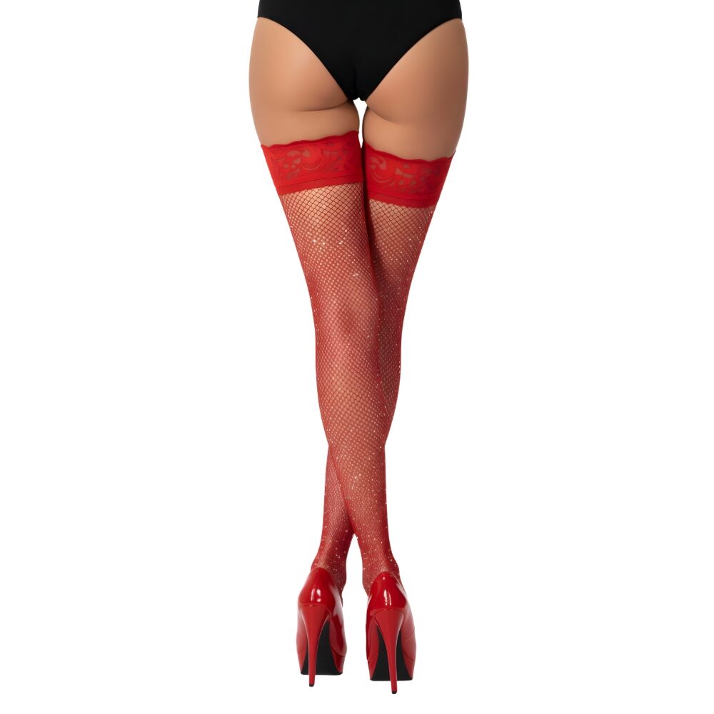 ns8120-lace-by-lj-fishnet-thigh-high-stockings-with-rhinestones-red-3 ns8120 lace by lj fishnet thigh high stockings with rhinestones red 3